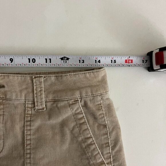 beige corduroy ribbed y2k micro mini skirt - Picture 5 of 8